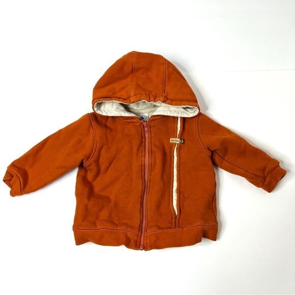 Absorba Burnt Orange Zip Up Cotton Hoodie - Picture 1 of 7